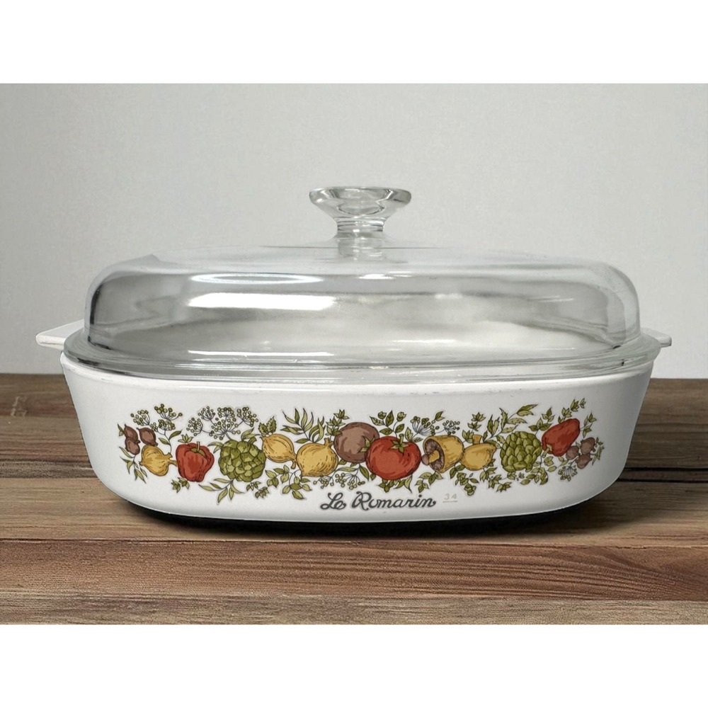 Corning Ware Le Romarin Casserole Dish 10-10-2 WithLid In Great Condition A-10-B